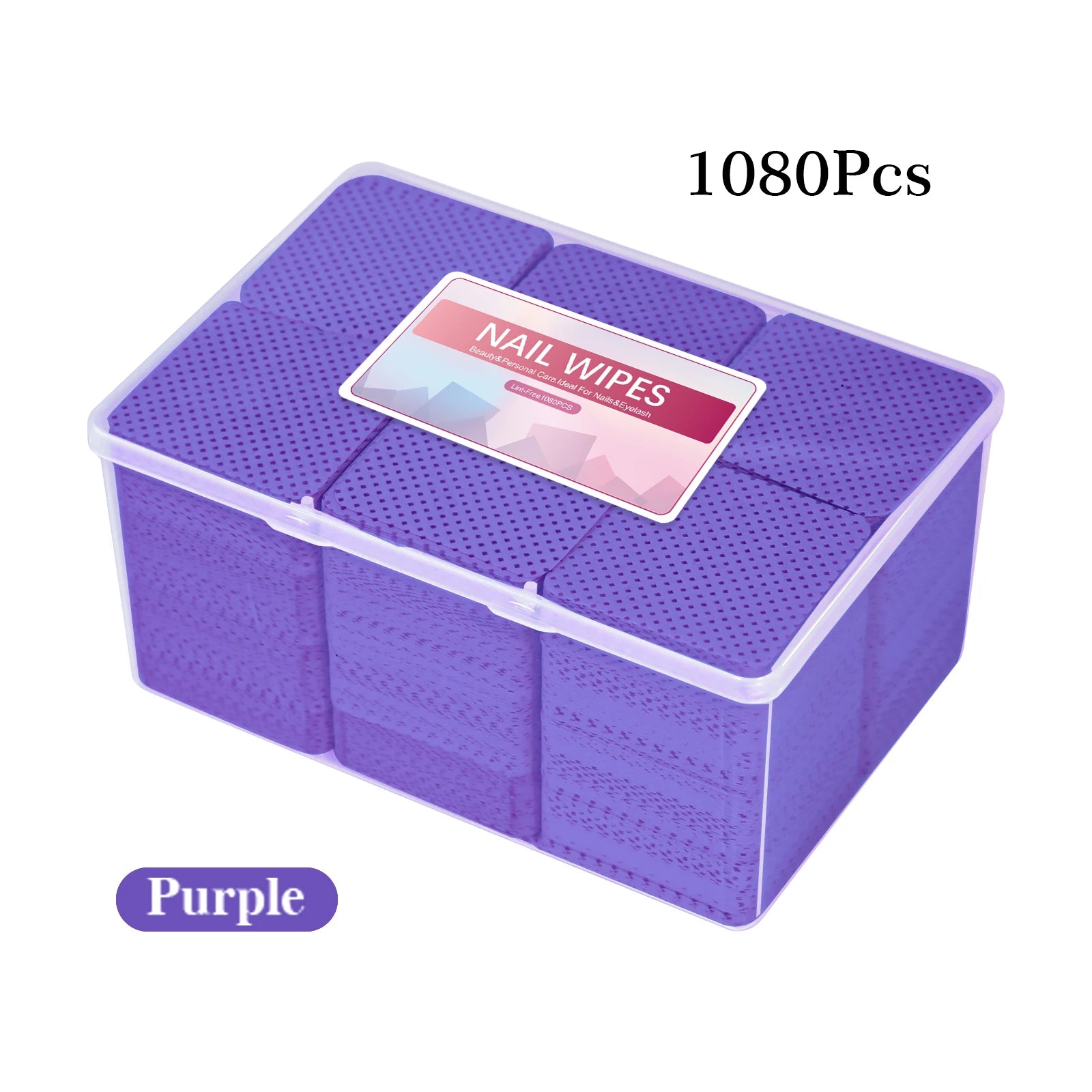 Toallitas de pegamento para pestañas sin pelusa para decoración de uñas en caja, removedor de esmalte de Gel de papel, pegamento limpio, almohadillas de algodón, Herramientas de limpieza de belleza, 1080 Uds.