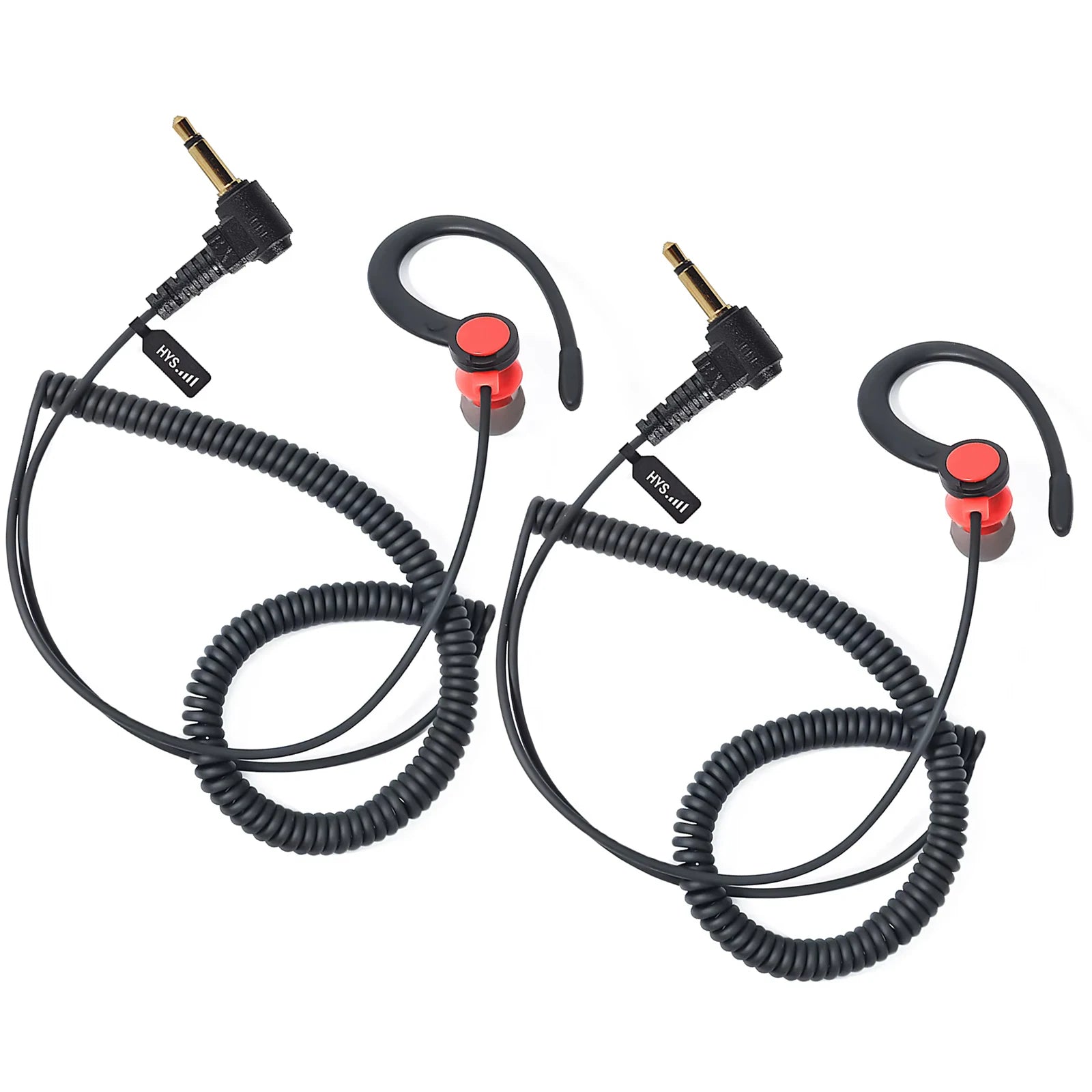 Walkie Talkie en forma de G de 1Pin, auricular solo para escuchar, auricular suave con enchufe de 3,5mm para Motorola, altavoz de Radio bidireccional, micrófono