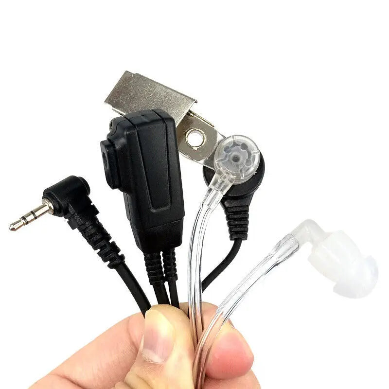 10 Uds 2,5mm Walkie Talkie auriculares 1 Pin micrófono tubo acústico auricular Compatible con Motorola TLKR-T60 T61 T62 T80 T81 T82 T-92