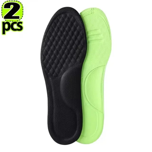 Plantillas ortopédicas de espuma viscoelástica blanda, plantilla desodorizante para zapatos deportivos, absorbe el sudor, accesorios antibacterianos para zapatos, 12/2 Uds.