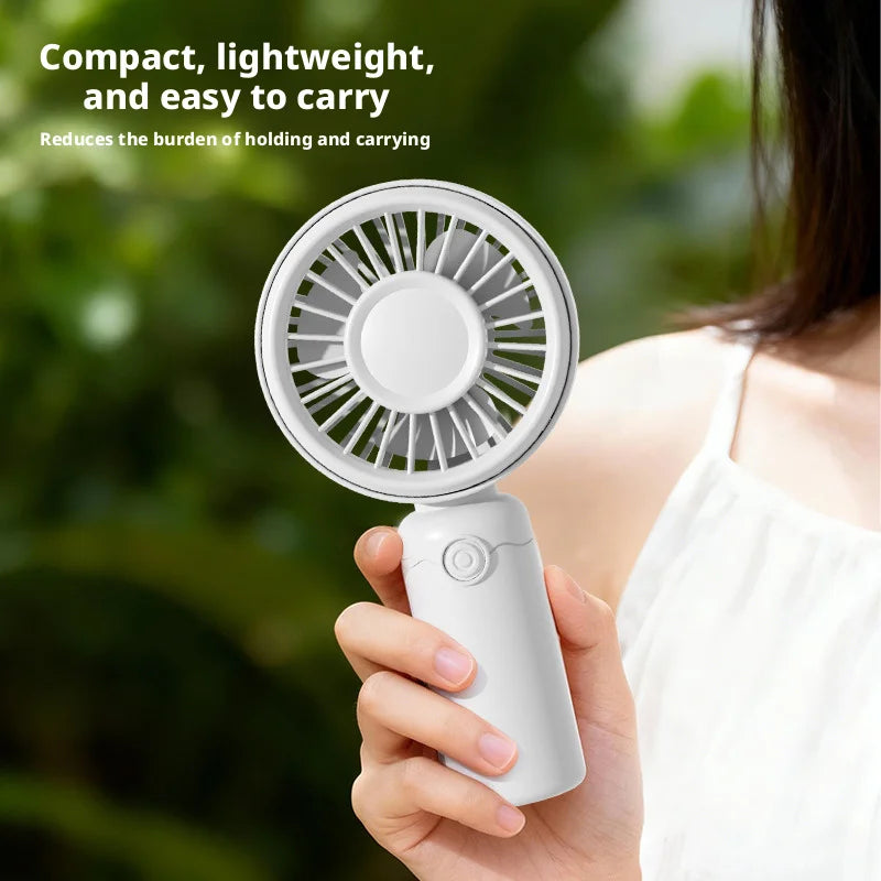 Nuevo Mini Ventilador Portátil USB Recargable Silencioso para Mesa, Maquillaje, Pestañas, Niños, Oficina, Viajes, Enfriador de Aire