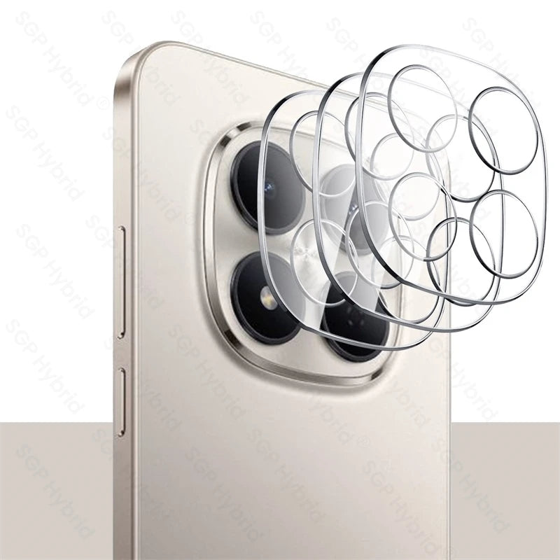Funda protectora de cámara curvada de vidrio templado transparente 3D de 3 uds para Redmi Note 15 Pro 5G cubierta de lente en Redmy Note15 Pro + Pro Plus 5G