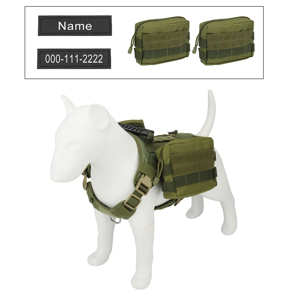 Arnés para perro con nombre personalizado, teléfono personalizado, arnés ajustable transpirable para mascotas, chaleco con correa para el pecho para perros medianos y grandes