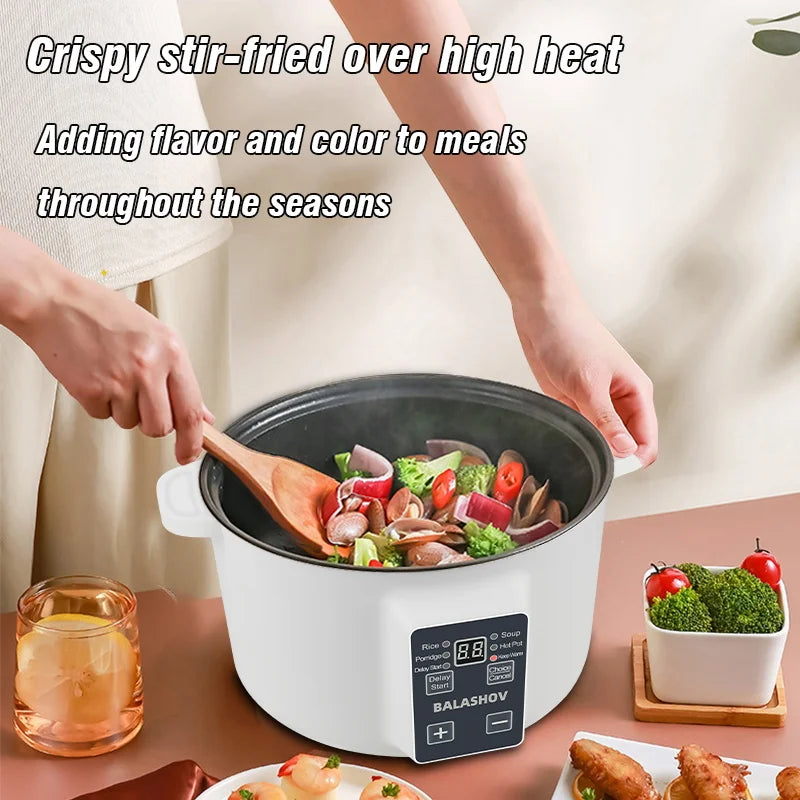 Cocinas múltiples para el hogar de 220V, cocina eléctrica de 3,5 L, olla de cocina antiadherente, olla caliente, olla arrocera inteligente, aparatos de cocina
