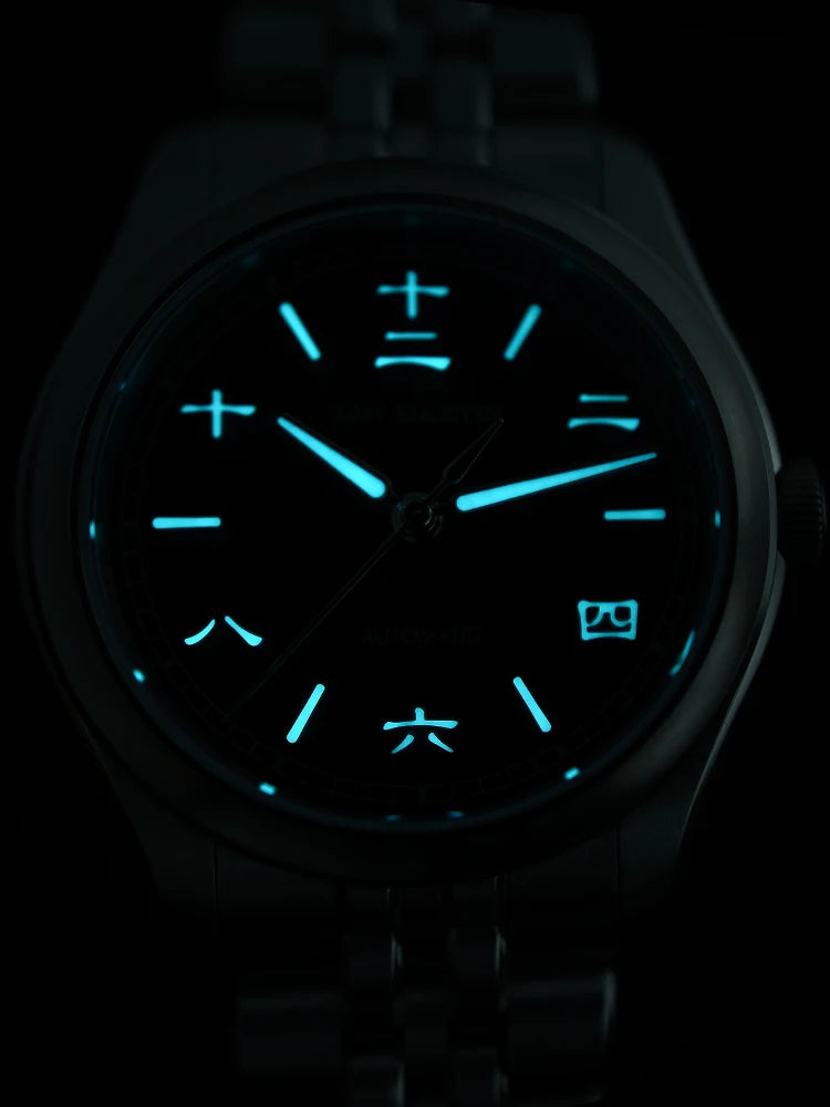 San Martin nuevo reloj Gada de 39mm estilo chino diseño Original Sunburst JianZhan Miyota 90S5 vestido de hombre mecánico automático SN0144