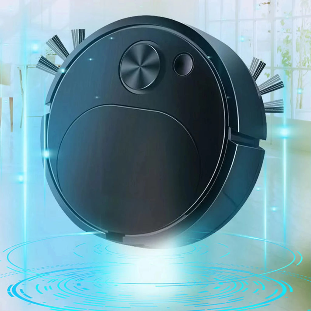 Aspiradora eléctrica automática para suelos 3 en 1, 1500Pa, fregona, recargable por USB, inalámbrica, para uso doméstico y de oficina