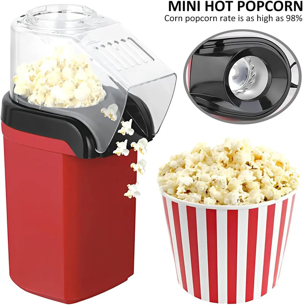 Iruibo 2026 Máquina de Palomitas Eléctrica Premium, Mini Popper de Aire Caliente, Calentamiento Rápido, 98% Tasa de Explosión, Compacta y Estilizada para Snacks Caseros Rápidos en Cocina Hogar