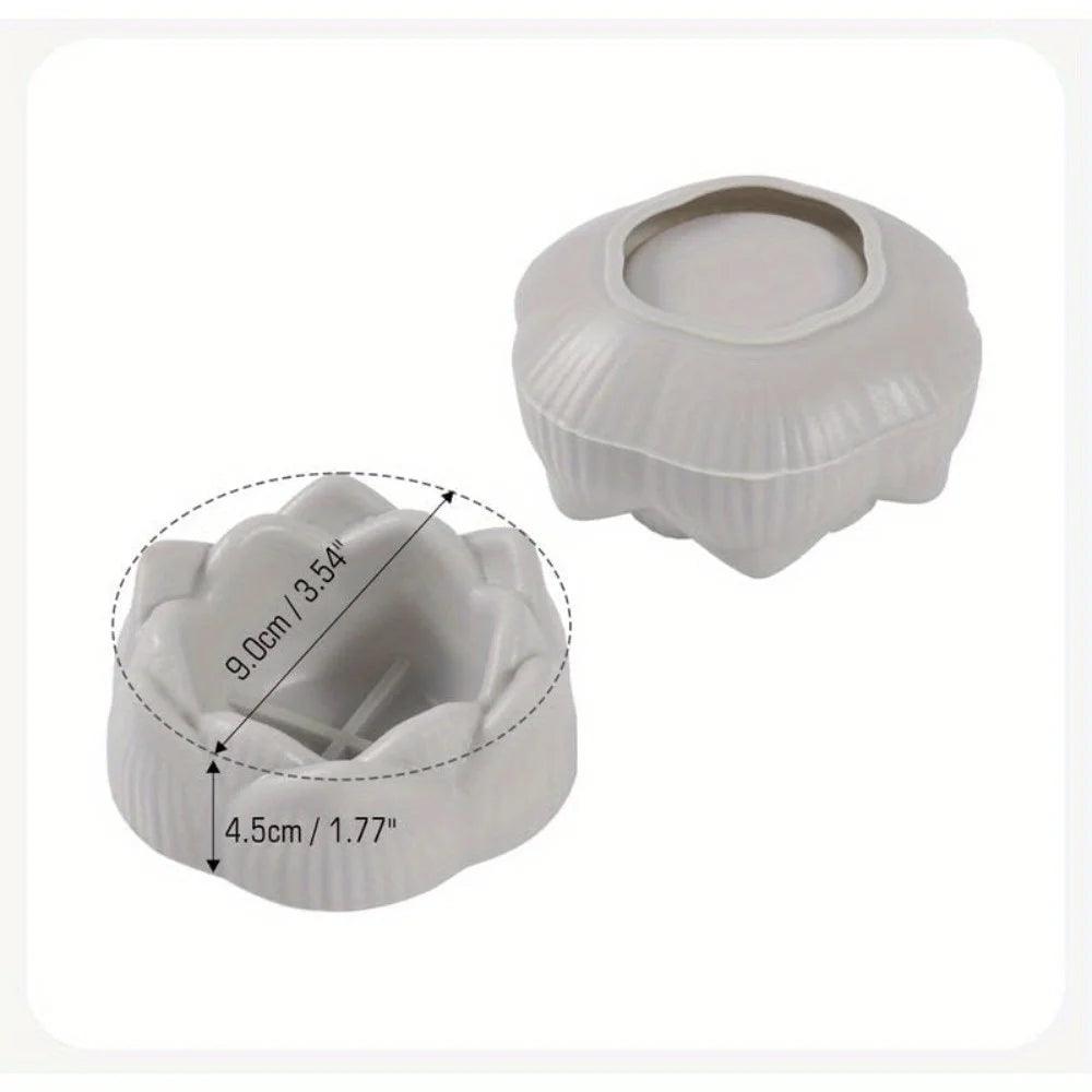 3 unids/set de moldes de silicona para manualidades de fundición de resina epoxi DIY, incluye portavelas de flor de loto, moldes para jarrones y bandejas