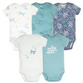 5 unids/lote de monos para bebé, ropa de verano, moda de algodón con estampado Floral, ropa para bebé recién nacido, niña y niño, mono bonito, trajes infantiles