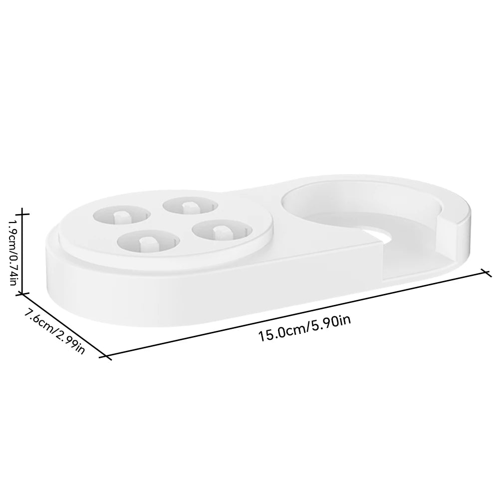 Soporte/Portacepillos de Dientes y 4 Cabezales de Repuesto Compatibles con los Cepillos de Dientes Eléctricos Oral B iO 2 3 4 5 6 7 8 9 10