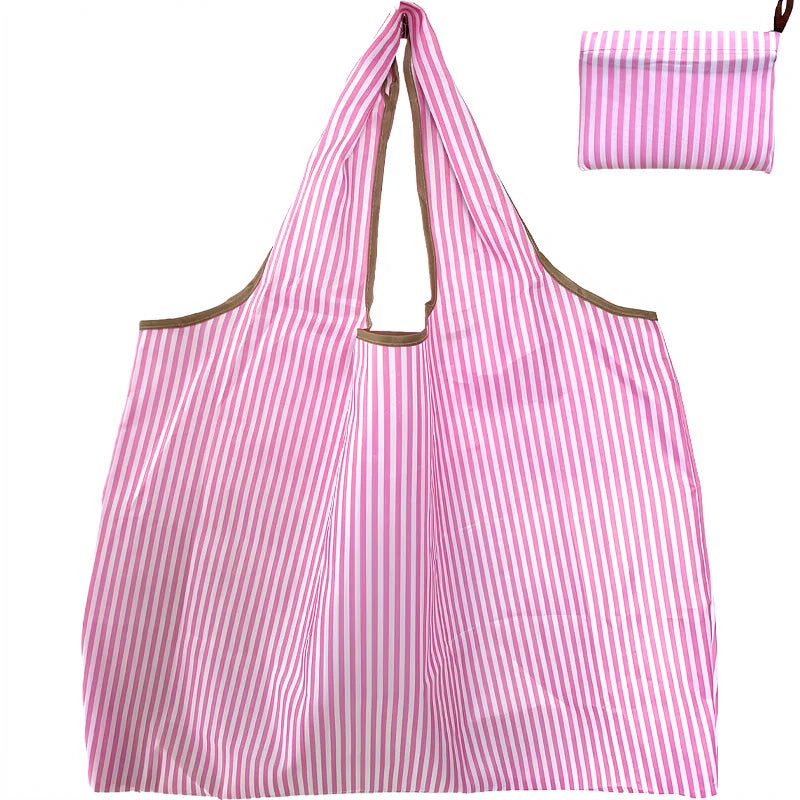 Bolsa de compras plegable de gran capacidad, bolsa de tela Oxford ecológica, impermeable, para viaje, bolso de hombro, reutilizable