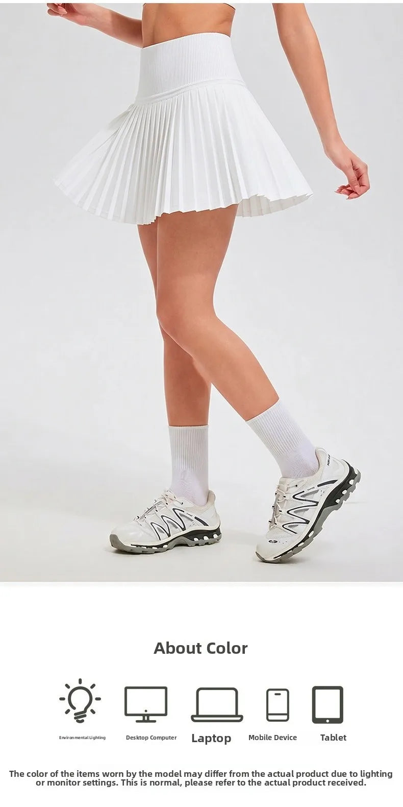 Conjunto de Falda de Tenis y Golf de Malla Transpirable sin Costuras, Ropa Deportiva de Secado Rápido para Exteriores, Primav...