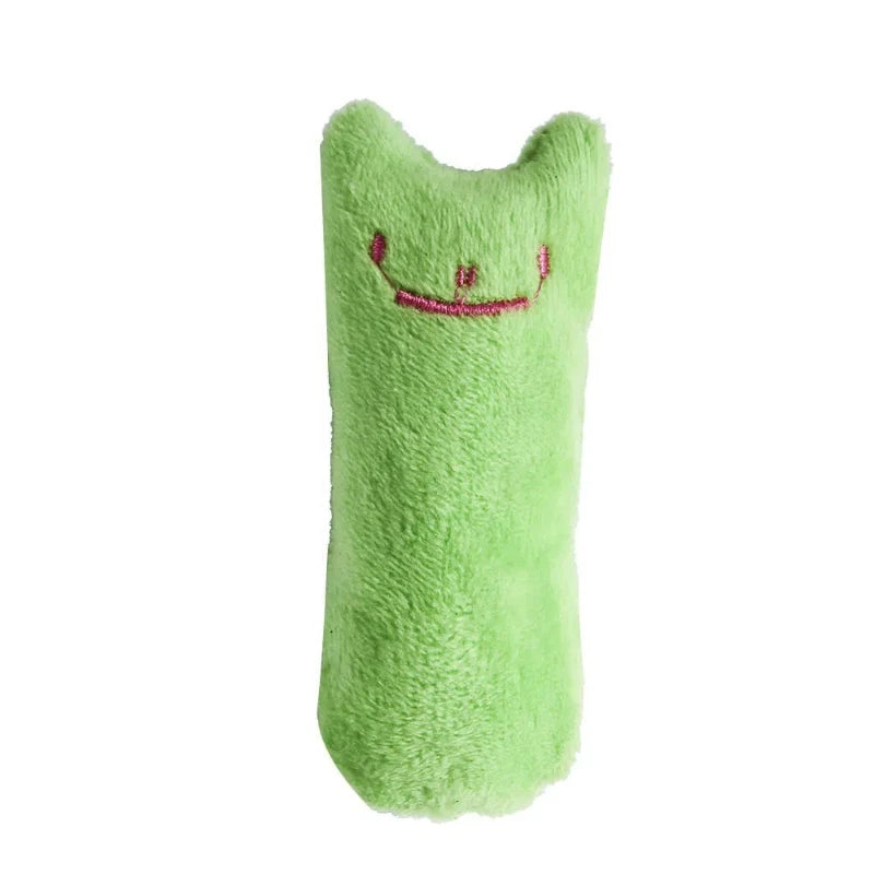 1 pieza de juguete para gatos con diseño de gato, que contiene una almohada de felpa con sonido, juguete interactivo para mascotas, juguetes de felpa para mascotas, varios colores disponibles