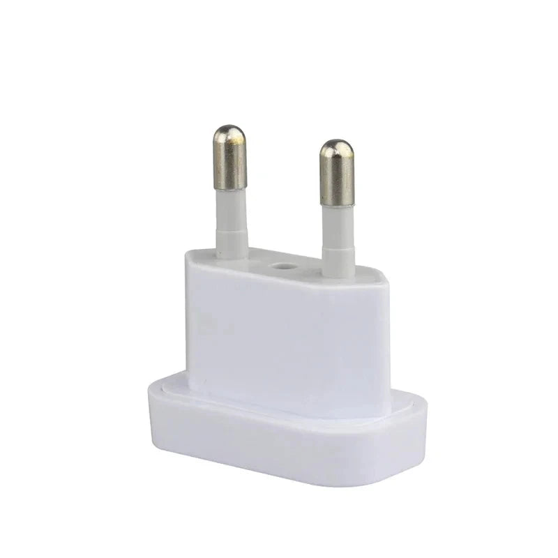1 Uds. Adaptador de enchufe de alimentación de 4,8mm enchufe de EE. UU. A UE Euro Europa convertidor de enchufe adaptador de viaje salida de convertidor de corriente