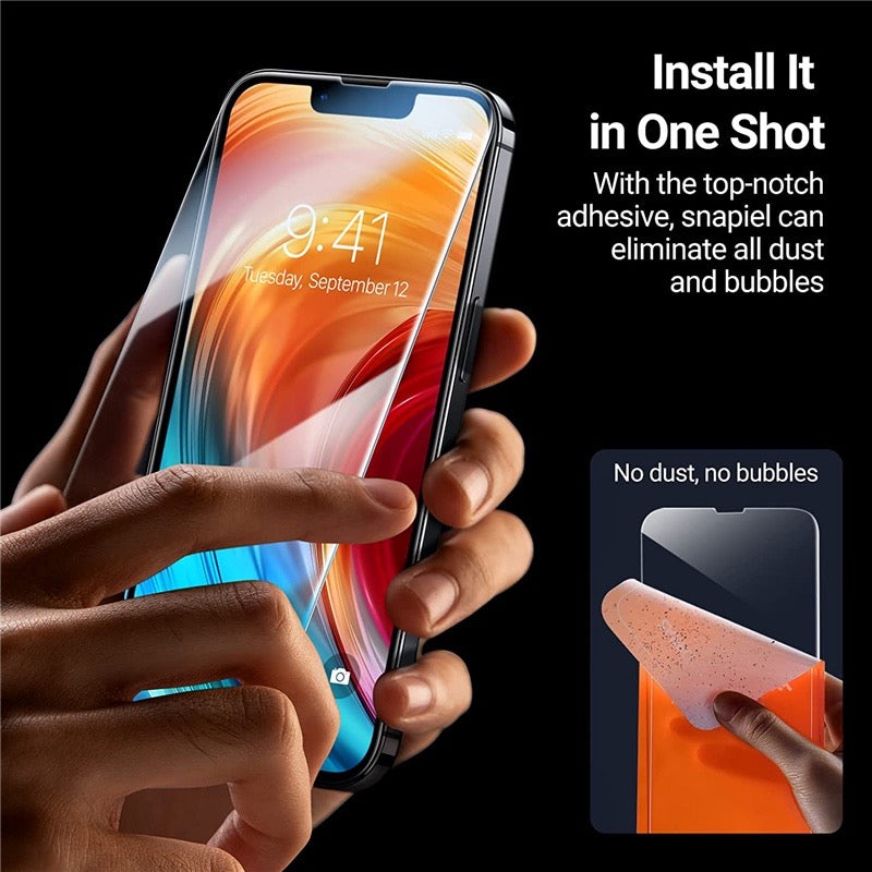 1-5 Piezas de Vidrio Templado para iPhone 17 16 15 14 13 12 11 Pro Max, Protector de Pantalla para 12 Mini 13 Mini 7 8 14 Plus SE X XS XR