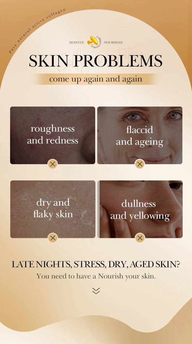 30 Uds SADOER colágeno mascarillas faciales para dormir cuidado de la piel hidratante iluminador reafirmante mascarilla Facial cuidado de la piel Facial