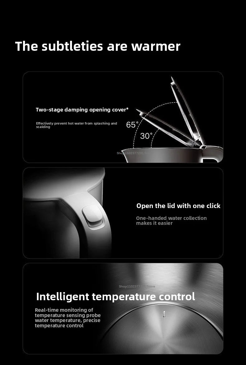 Nuevo hervidor eléctrico Mijia con temperatura constante 3 Pro, aislamiento de 24 horas, acero inoxidable 316L, calentamiento rápido de 1800w, 2L, aplicación MiHome