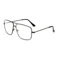 Gafas de Montura Cuadrada Grande, Estilo Vintage Simple, Montura Metálica Extra Grande para Hombre, Gafas de Moda para Mujer, Lentes Transparentes, Gafas Ópticas