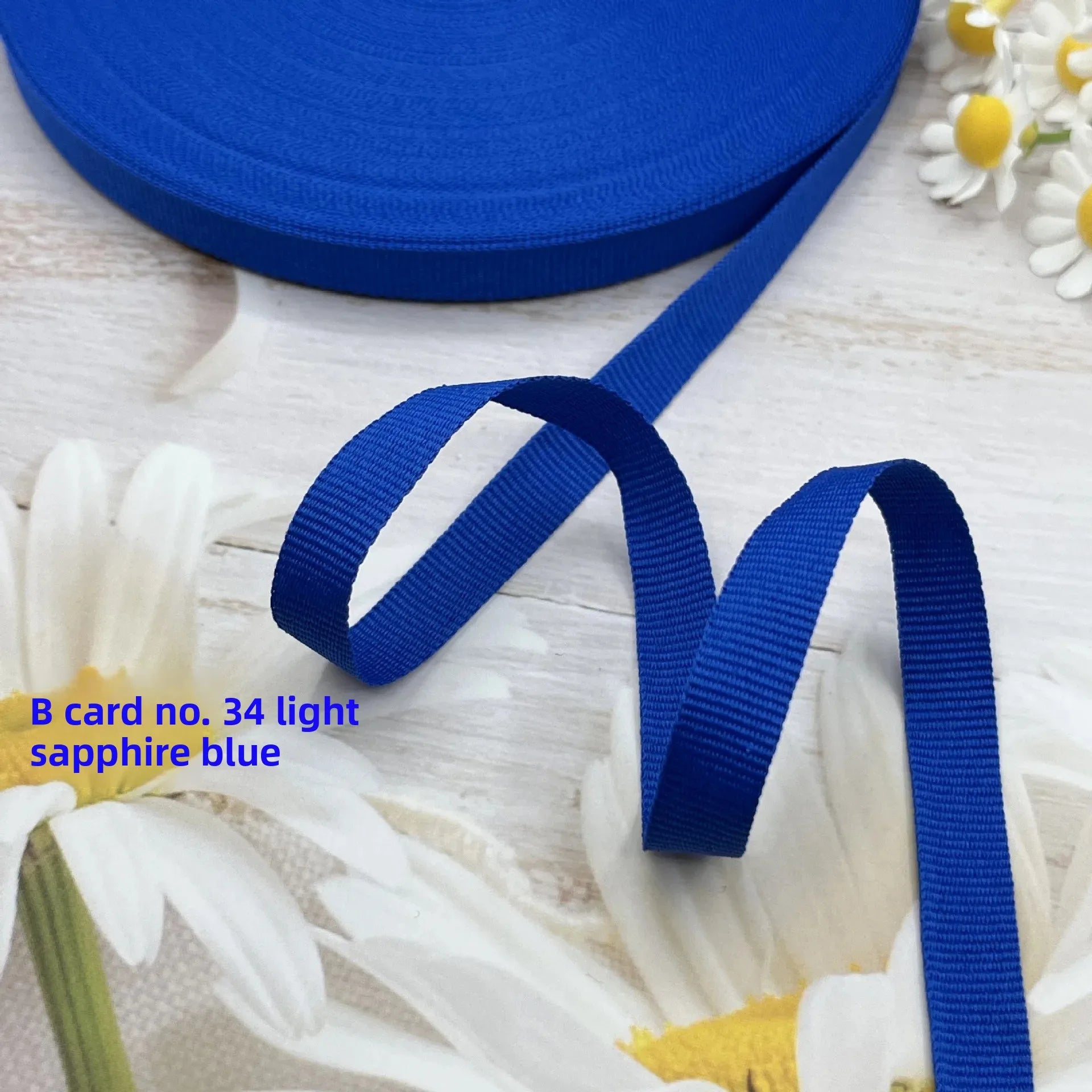 Cinta de encuadernación de borde de tejido liso de poliéster colorido, cinturón de tela de nailon, cinturón de lona con borde en rollo, corbatas para artículos para el hogar