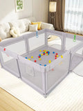 Parque de juegos para bebés / Centro de actividades para niños / Valla grande para bebés para interiores y exteriores con malla suave y transpirable para niños pequeños / Regalo de Halloween y Navidad