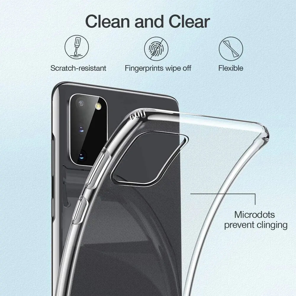 Funda transparente de TPU suave OPPO A78 5G A60 A98 A79 A58 A38 4G A96 A76 A94 A95 A57 A54 A77s A55 A74 cubierta transparente a prueba de golpes
