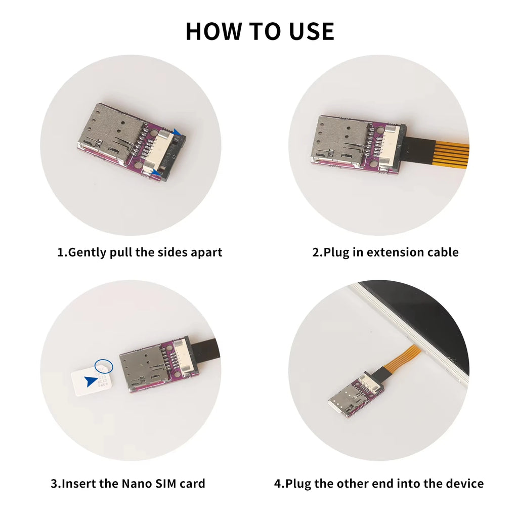 Herramienta de activación de tarjeta IC de teléfono móvil TPC, convertidor de expulsión de tarjeta Nano SIM, adaptador de expansión de tarjeta Nano SIM FPC, Cable flexible de 15cm