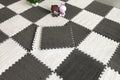Alfombra de peluche suave de 30x30CM para niños, alfombra de juego, alfombra de rompecabezas, tapete de juego cálido, azulejos de ejercicio entrelazados, alfombra decorativa para suelo