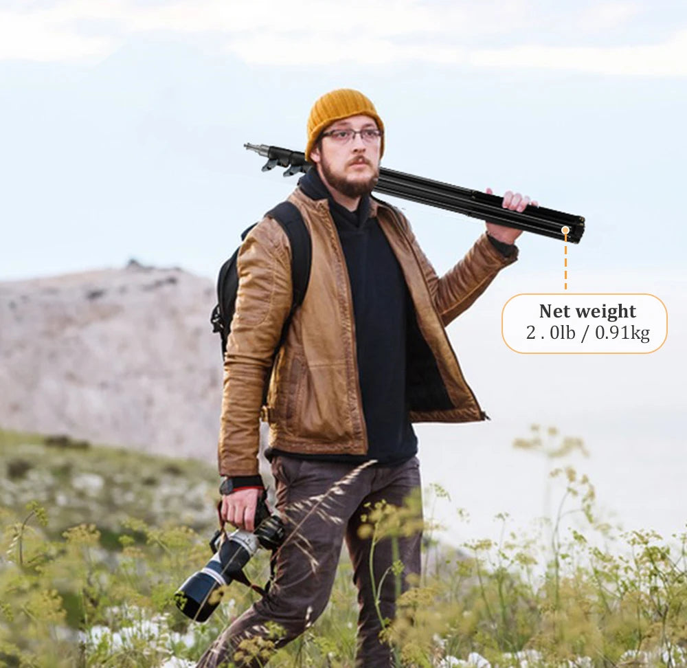 Trípode extensible SH de 190cm con tornillo y ruedas de 1/4, control remoto por Bluetooth para cámara DSLR, trípode de micrófono con luz de relleno para teléfono inteligente