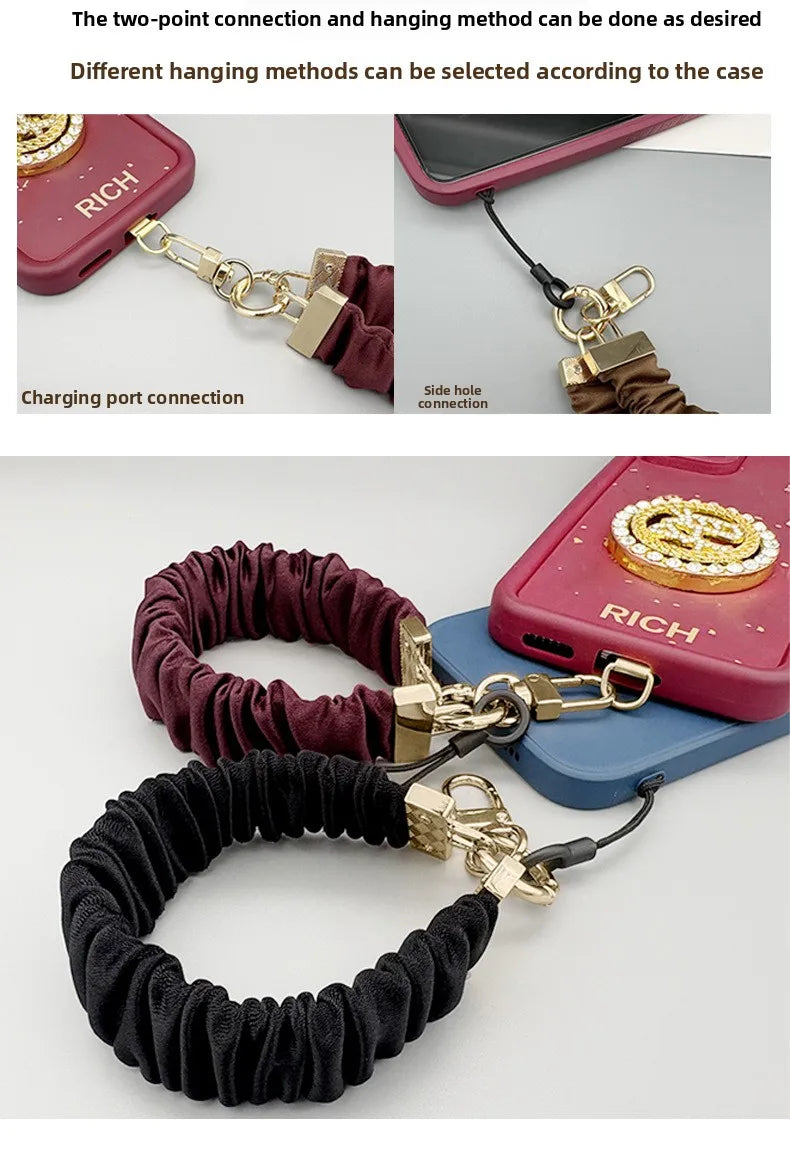 Cordón para teléfono móvil, cadena de teléfono sensorial de alto nivel, cordón para teléfono móvil para mujer, correas antivibración para iPhone