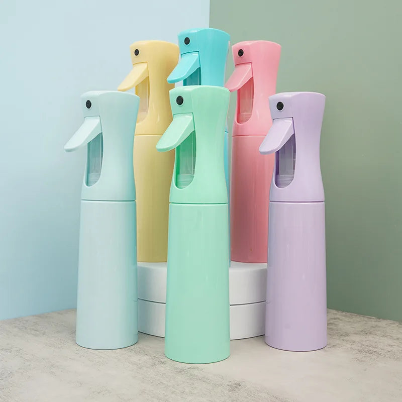 Botella de Spray para peluquería, bote de Spray de alta presión para el cabello, regadera de Spray continuo, estilista para el cabello, Director automático, 300ml