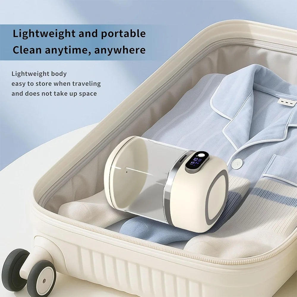Lavadora Portátil Inalámbrica de Bajo Ruido, Mini Lavadora Eléctrica para Ropa Interior, Calcetines, Ropa Ajustada para Madres y Bebés