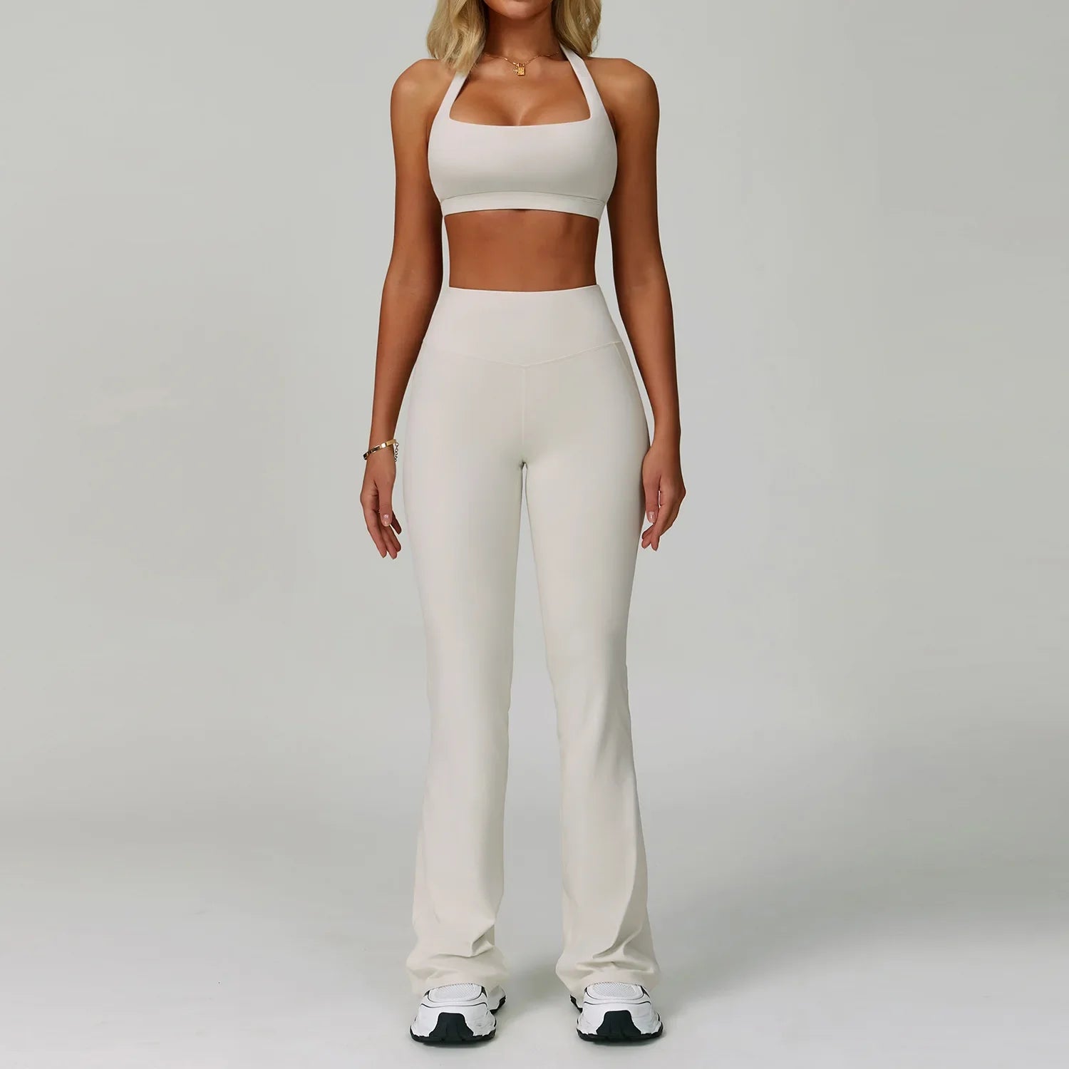 Conjuntos de 2 uds de chándal para mujer, ropa deportiva, conjuntos de Yoga, ropa deportiva, sujetador de entrenamiento, conjunto de mallas de cintura alta, ropa de gimnasio, trajes deportivos