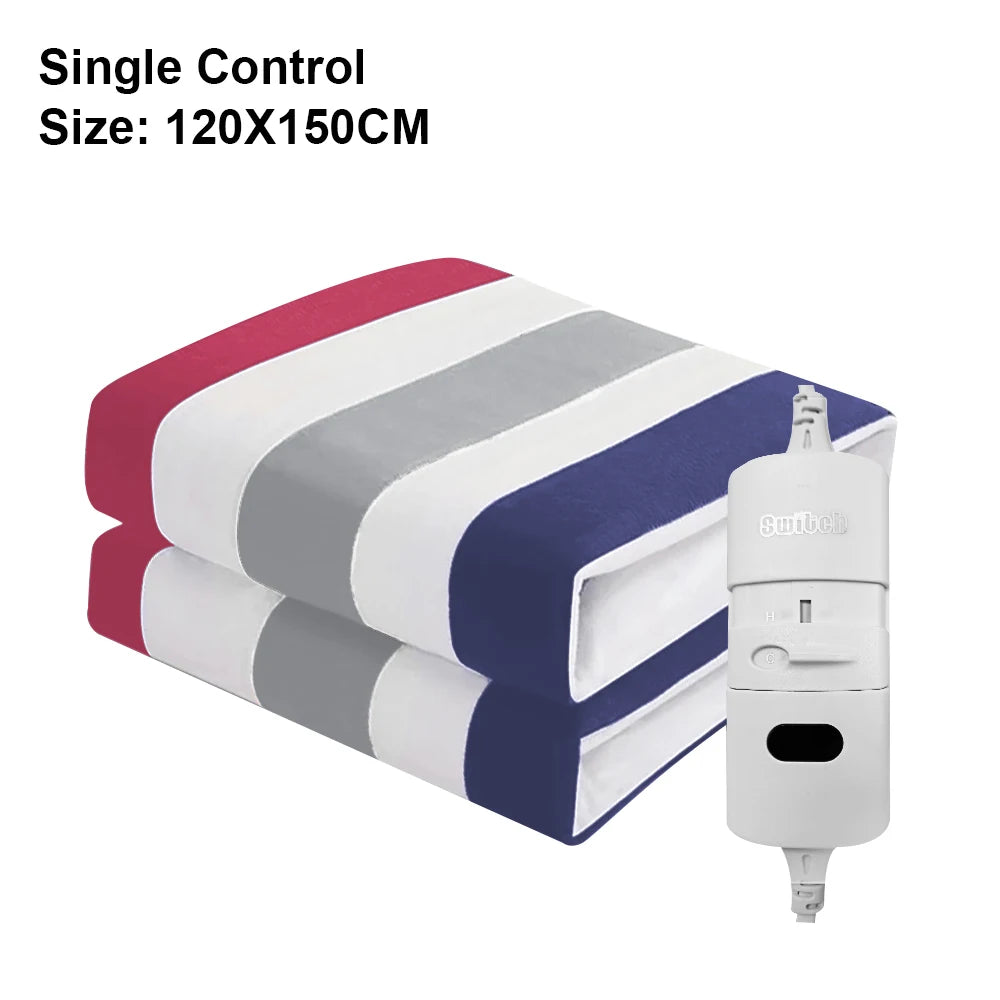 Manta eléctrica de 220V, termostato automático más grueso, manta calefactora eléctrica, calentador corporal, colchón térmico para habitación, manta calefactable