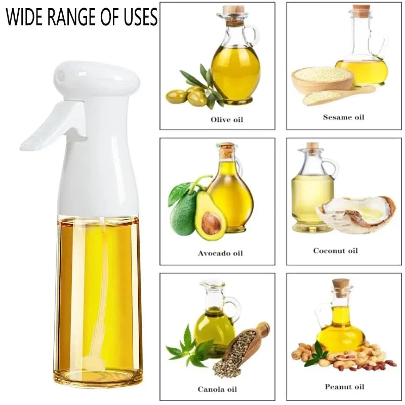Spray de aceite para cocinar, botella dispensadora de aceite de oliva, pulverizador, niebla, vinagre de aceite de calidad alimentaria reutilizable, botella pulverizadora, accesorios de cocina