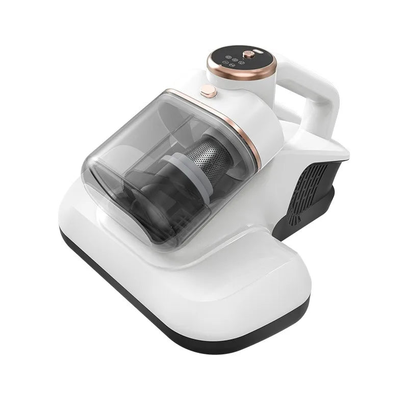 Eliminador Inalámbrico de Ácaros del Polvo, Succión de 10KPa, Filtración de Doble Copa, Esterilización UV, Vibración de Alta Frecuencia, para Cama y Sofá