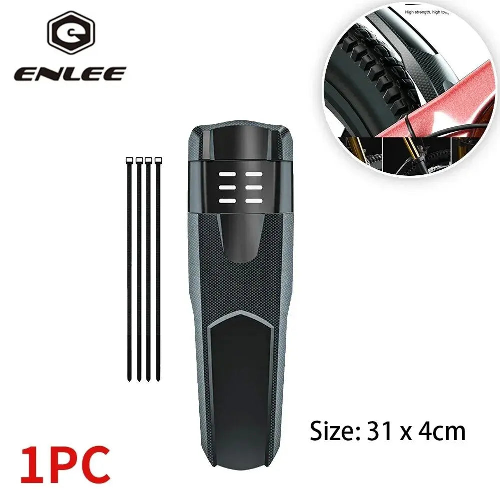 1/2 Uds ENLEE bicicleta guardabarros de carcasa dura bicicleta delantera trasera neumático rueda guardabarros MTB bicicleta guardabarros accesorios de pieza de ciclismo