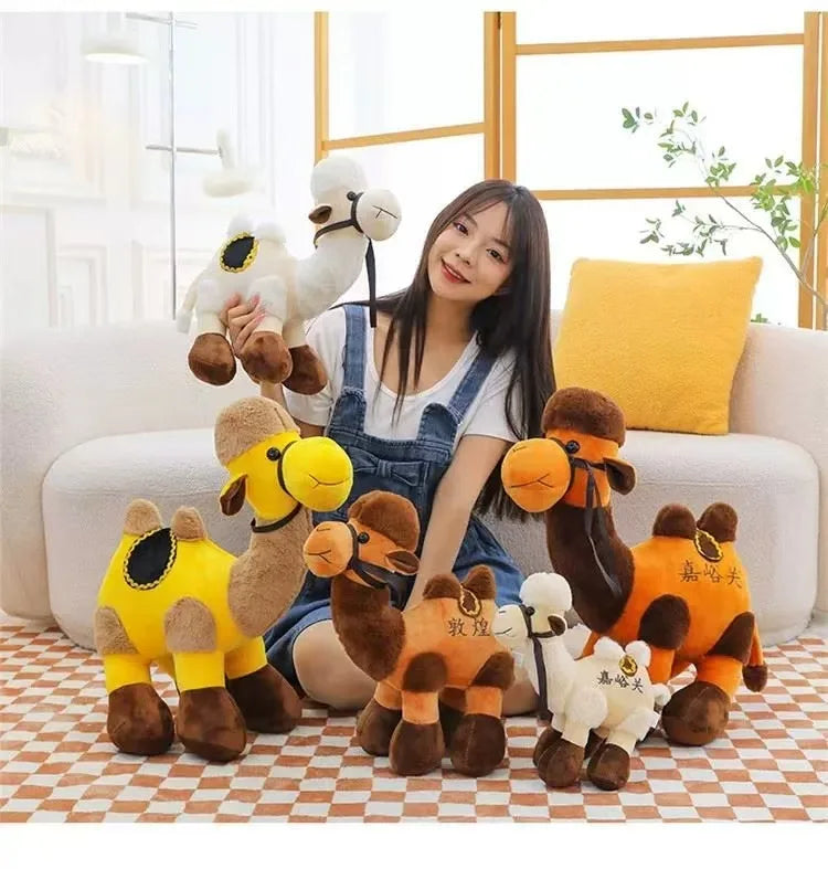 Juguete de Peluche de Camello de Simulación, Muñeco de Camello del Desierto, Almohada Creativa de Camello, Juguete para Niños, Regalo Kawayi