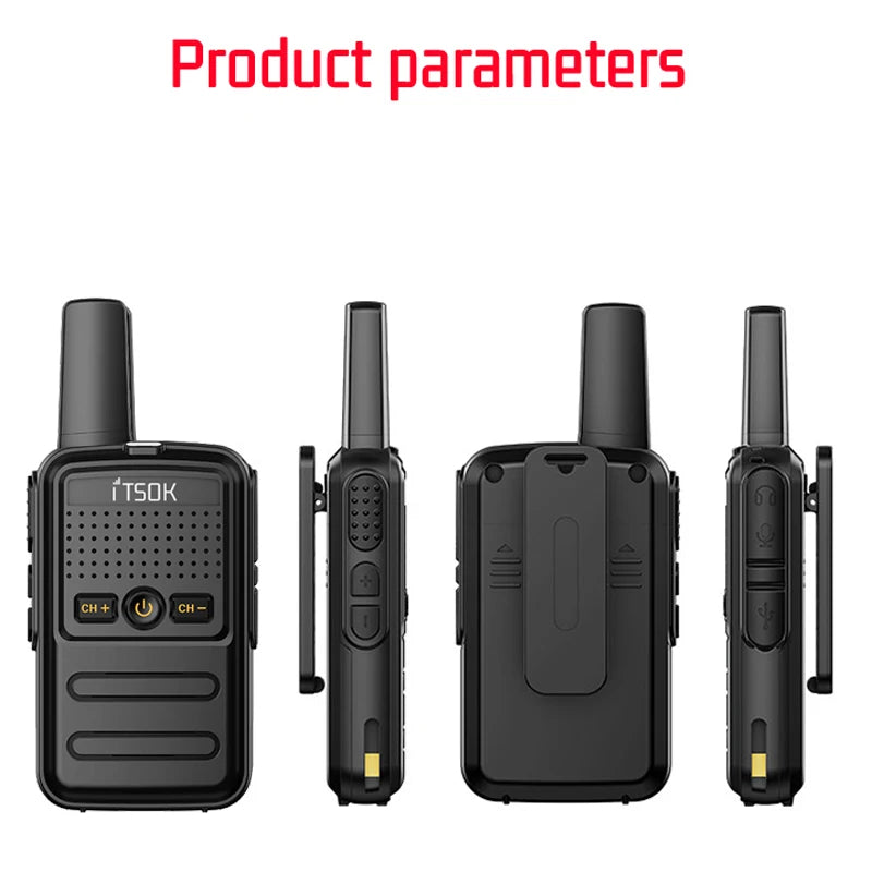 2 uds Mini juguete 1 ~ 5 Km UHF regalo transceptor bidireccional 1S 2S tableta fuselaje colorido nuevos niños Talki Walki Walkie Talkie Radio