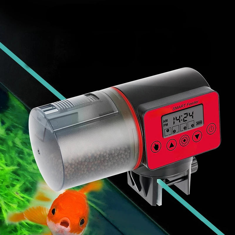 Alimentador automático de pecera, alimentador de sincronización inteligente, alimentador de peces dorados, aparato de alimentación de acuario de peces de gran capacidad