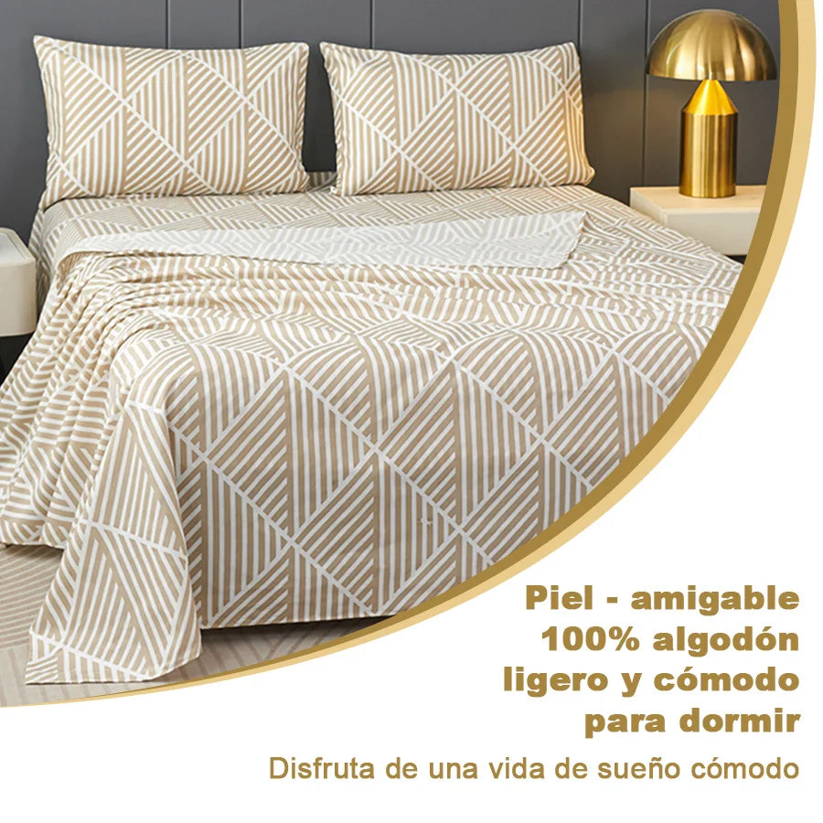 Juego de ropa de cama de tamaño grande (3 o 4 piezas): sábana con estampado de flores pequeñas, funda protectora de colchón, resistente a arrugas y pelusa, apta para todas las estaciones Análisis detallado de términos