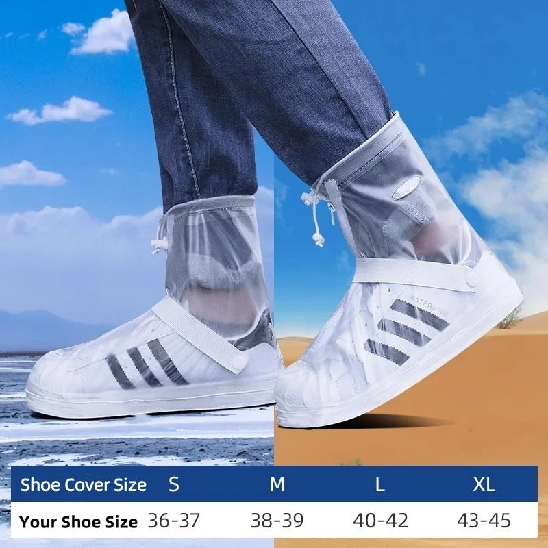 Cubierta impermeable para zapatos contra la lluvia, cubiertas antideslizantes reutilizables para botas de senderismo y ciclismo, protectores para zapatos, cubierta para botas de arena húmeda para lluvia y nieve