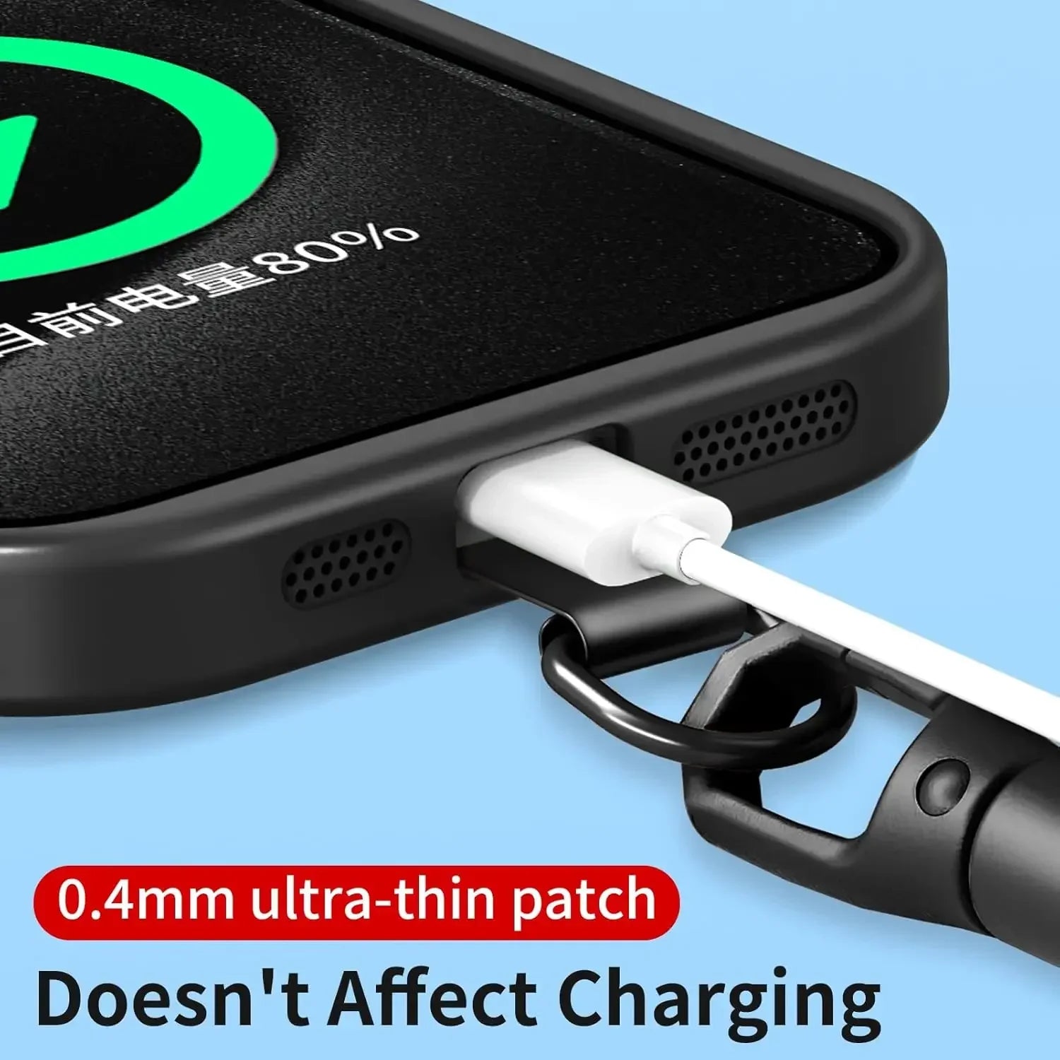 Correa Universal para Teléfono con Clip Mejorado Anti-Caída 360 °   Correa ajustable giratoria para el cuello/cruzada para todas las fundas de teléfono