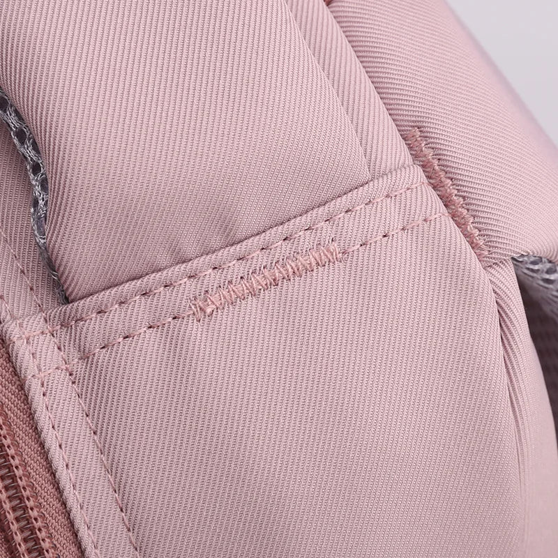 Mochila escolar de nailon con colgante para niñas, de viaje con múltiples bolsillos morral, impermeable, informal, estilo Simple