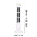 Ventilador de Torre LED sin aspas, refrigeración de aire, 2 velocidades, miniacondicionador Vertical, USB, portátil, para casa y oficina