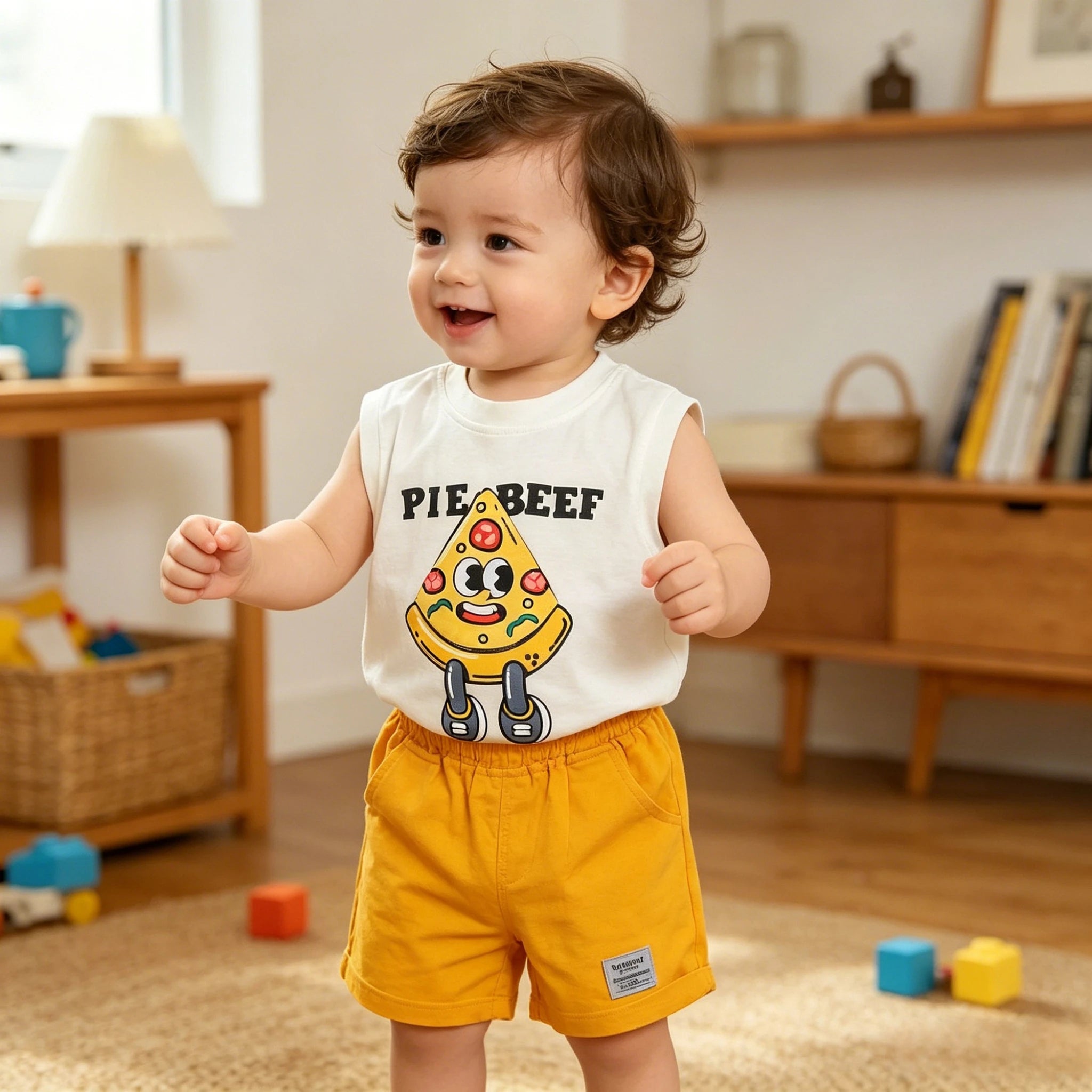 Conjunto de Chaleco sin Mangas para Bebé, Nueva Llegada de Verano