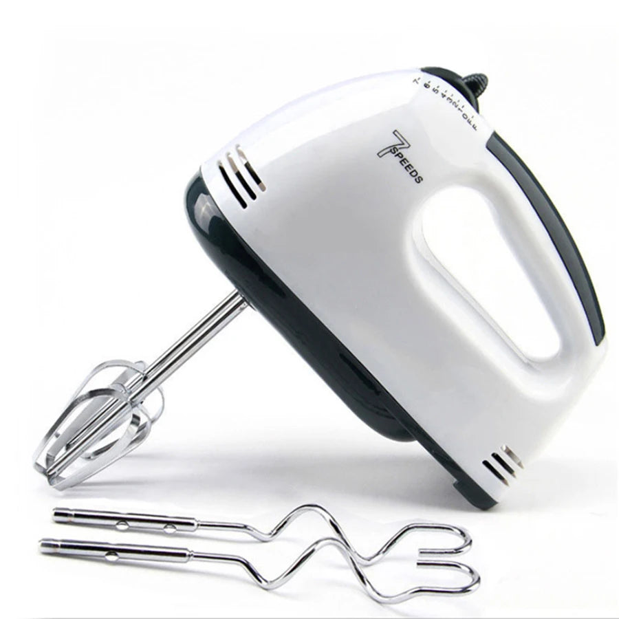 Mezcladora manual eléctrica de 7 velocidades, mezcladora automática portátil para mezclar huevos, crema y masa de pastelería