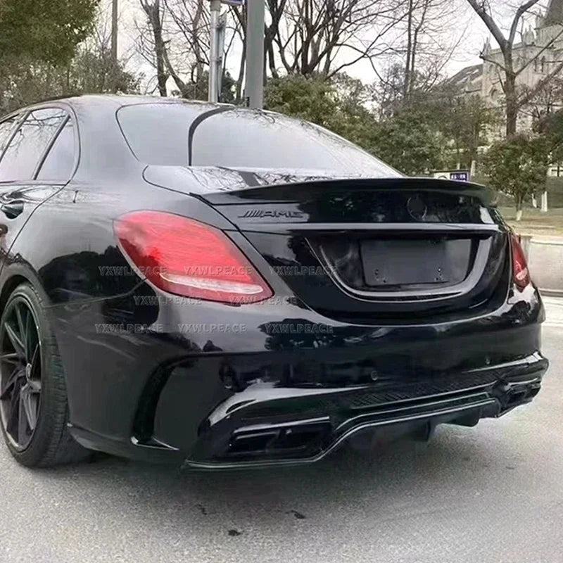 Alerón trasero para maletero de coche, accesorio de ABS, estilo Butson, W205 para Mercedes, 2015-2019, C200, C250, C300, C350, C400, C450, C220, 4 puertas