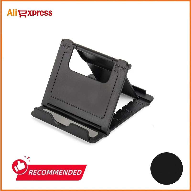 Soporte portátil de escritorio para teléfono móvil, Mini soporte de escritorio Universal, soporte ajustable para todos los teléfonos inteligentes, pantalla de tableta