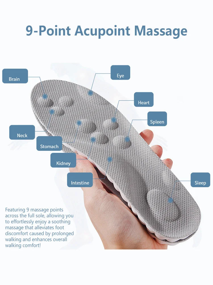 Plantillas deportivas de látex, almohadillas suaves para zapatos de alta elasticidad, desodorante ortopédico transpirable, cojín de absorción de impacto, plantilla de soporte para arco