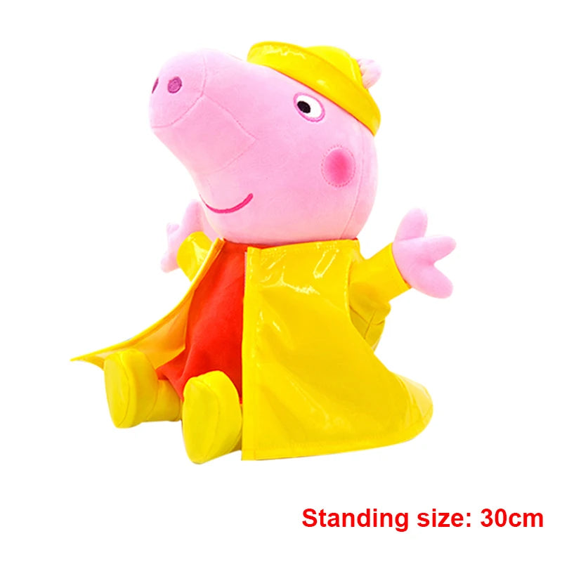 30cm Original Peppa Pig juguetes de peluche George Eddie Bear Mr dinosaurio figura de Anime juguetes de peluche niños juguete de regalo de Navidad